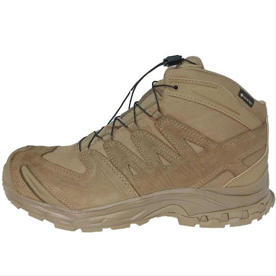 Salomon Στρατιωτικά Ημιάρβυλα Xa Forces Mid Gtx Αδιάβροχα με μεμβράνη Gore-Tex Δερμάτινα Καφέ