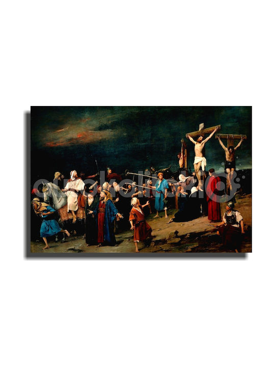 Canvas Print Reproduction Golgotha Mihály Munkácsy 90cm X 67cm