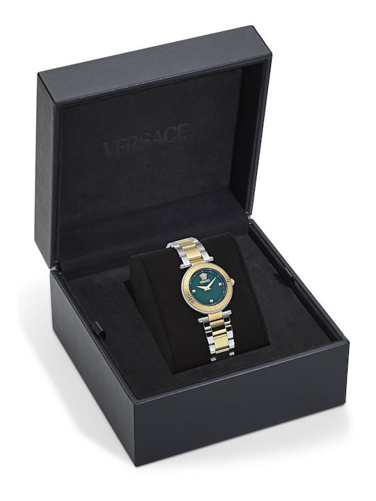 Versace Revive Ρολόι Μπαταρίας με Μεταλλικό Μπρασελέ