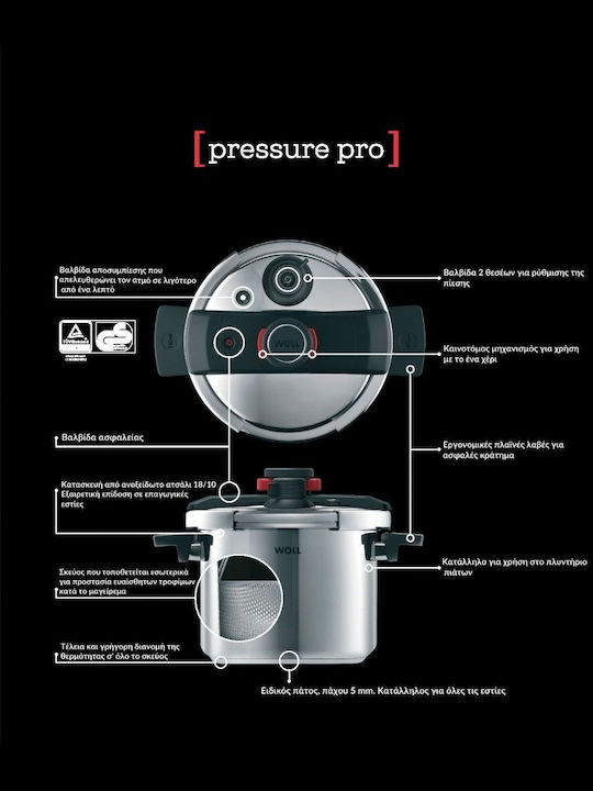 Woll Pro Χύτρα Ταχύτητας 4lt
