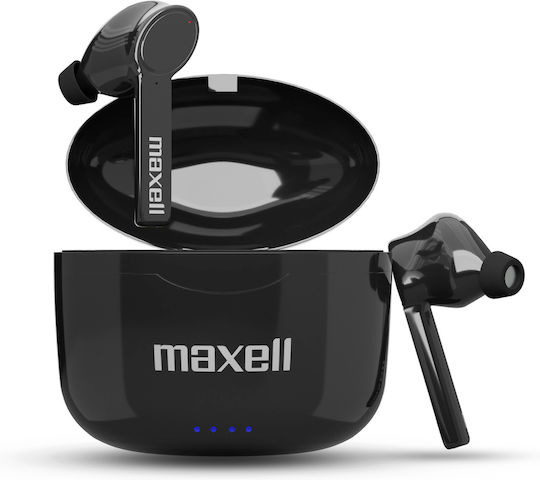 Maxell BT Dynamic+TWS In-ear Bluetooth Handsfree Ακουστικά με Θήκη Φόρτισης Μαύρα