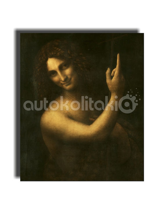 Replica Painting St John Baptist Leonardo Da Vinci 37cm X 45cm
