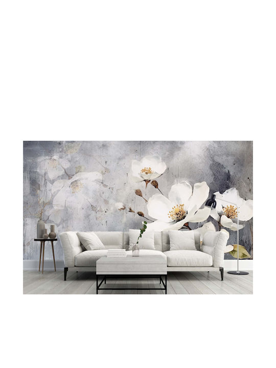 Blumen Wandbild Wohnzimmer Weiße Tapete 148x220 Magnolienblüten