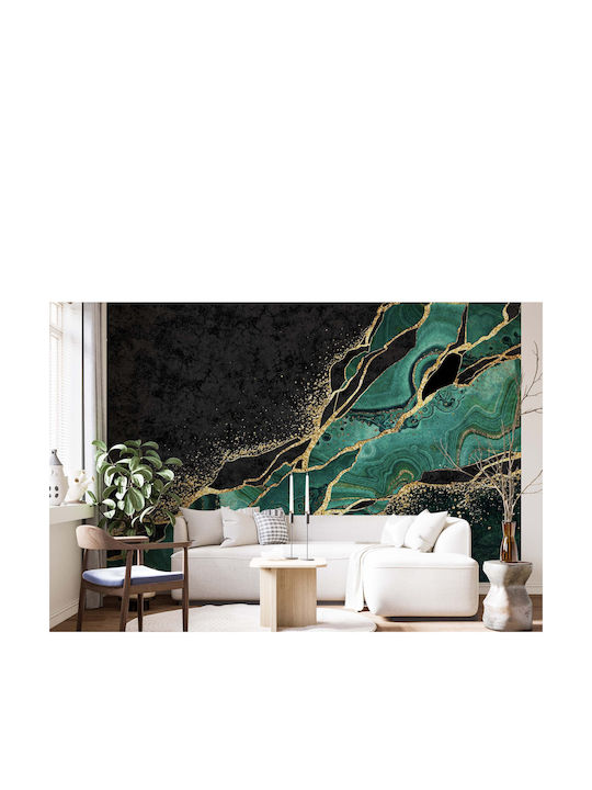 Τοιχογραφία Τοίχου Σαλόνι Glamour Veneer Marble Gold Wall Decoration 240x360