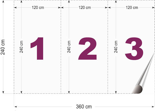 Τοιχογραφία Άλογο Λουλούδια Τοιχογραφίες Τοίχου Κρεβατοκάμαρα Καπλαμάς 240x360