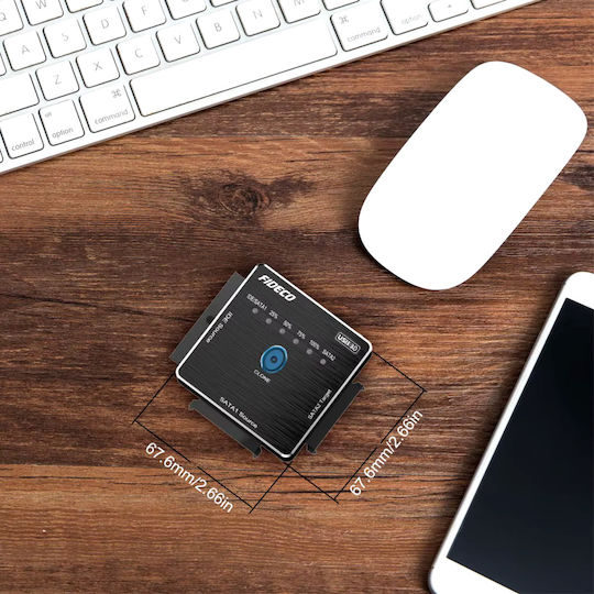 Adaptor Universal Fideco Sata Ide La Usb 3.0 Extern Hdd Ssd Pentru Hard Disk-uri De 2.5/3.5 Inch Unități Optice Dvd Cd De 5.25 Inch Clonare Offline Cablu De Alimentare Transfer De Date 5gbps Suportă Capacitate De 16tb Compatibil Windows Mac Os/linux
