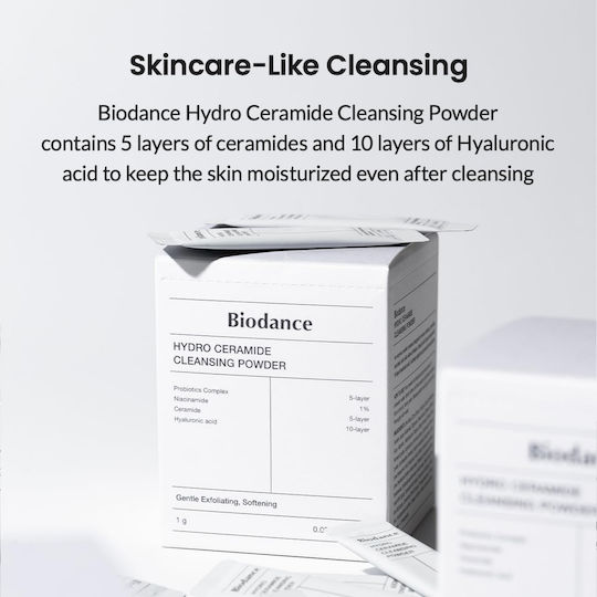 Biodance Hydro Ceramide Cleansing Powder Schaumstoff Reinigung Gesicht 30x1gr