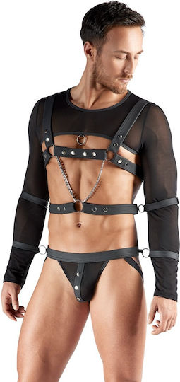 Svenjoyment Underwear Ανδρικό Harness Μαύρο