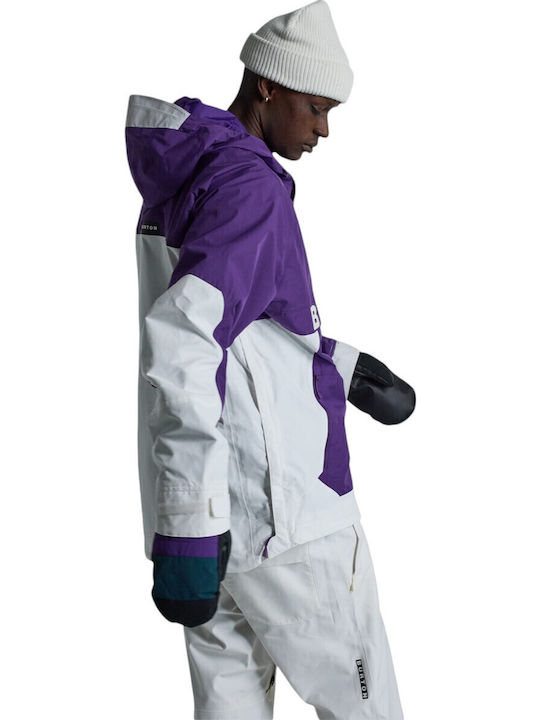 Burton Frostner 2l 21470104501 Ανδρικό Μπουφάν για Σκι & Snowboard Μωβ