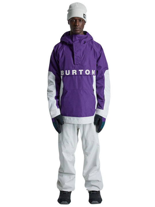 Burton Frostner 2l 21470104501 Ανδρικό Μπουφάν για Σκι & Snowboard Μωβ