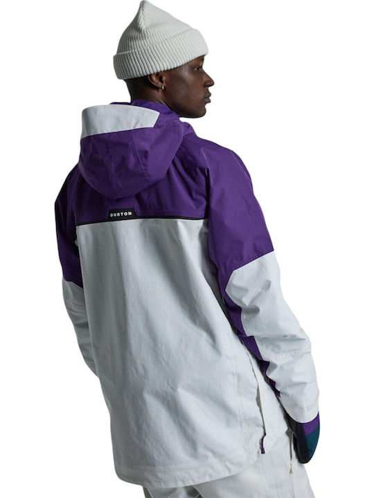 Burton Frostner 2l 21470104501 Ανδρικό Μπουφάν για Σκι & Snowboard Μωβ