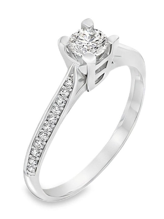 Xryseio Einzelstein aus Weißgold 14K
