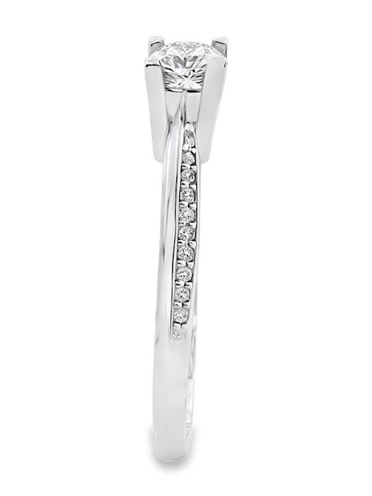 Xryseio Einzelstein aus Weißgold 14K