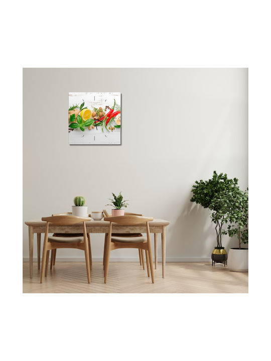 Decowalls Wanduhr Weiß 40x40cm