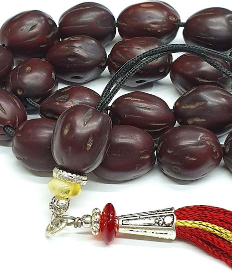 Roloi Komboloi Nutmeg Worry Beads Burgundy 34cm