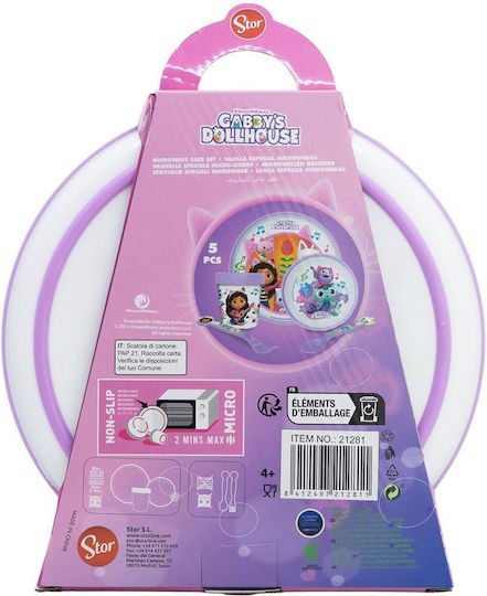 Stor Set de hrănire din Plastic Violet 5buc