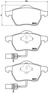 Спирачни накладки Brembo Tuning
