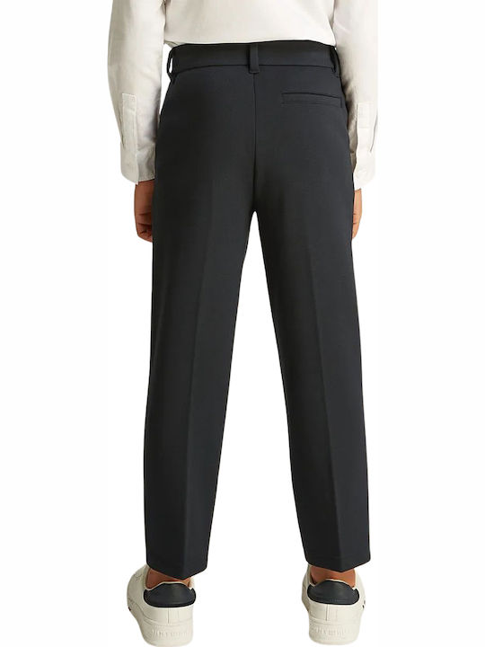 Kids' Chino Fabric Pants Black