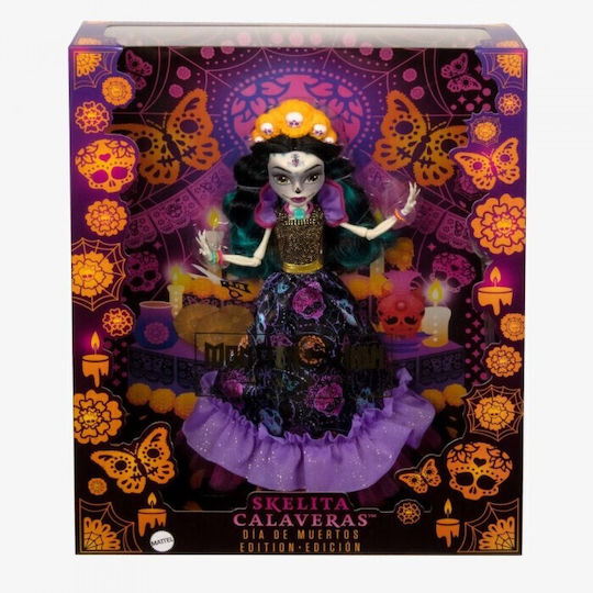 Mattel Howliday Skelita Calaveras Dia De Muertos Collectible Doll for 4+ years old+ Years