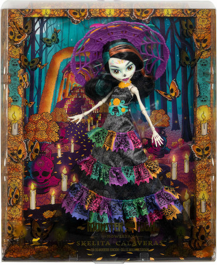 Mattel Howliday Skelita Calaveras Dia De Muertos Collectible Doll for 4+ years old+ Years