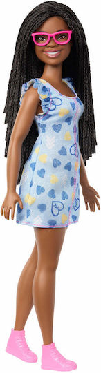 Barbie Fashionistas Doll Fashionistas Down Syndrome Dark Skin for 3+ years+ Years (Various Designs/Assortments of Designs) 1pc