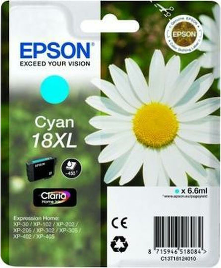 Epson 18XL Original Pack of 10 InkJet Printer Inks Cyan