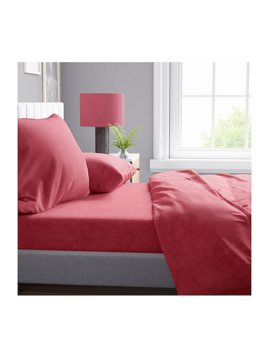 Dimcol Duvet Cover Queen 220x240 Shadow 23 Red