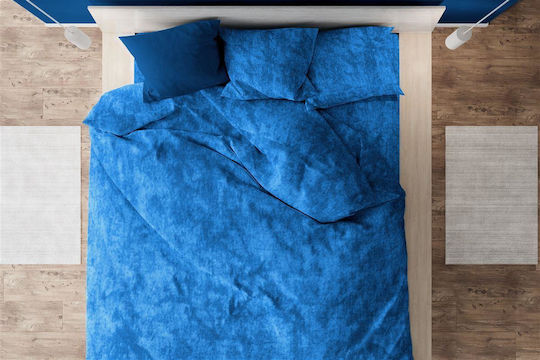 Dimcol Υπέρδιπλη 220x240cm Shadow 631 Electric Blue