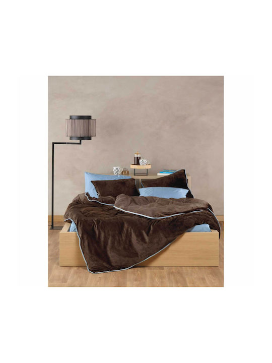 Kentia Duvet Cover Queen 220x240 Ivanna 04 Brown