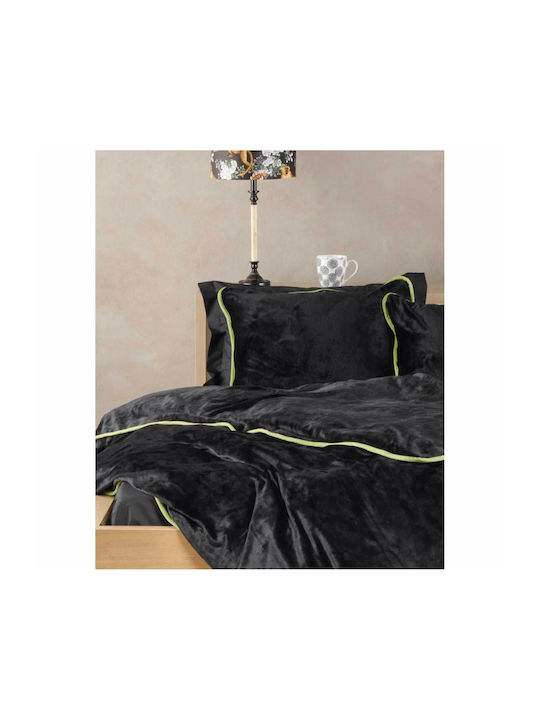 Kentia Παπλωματοθήκη King Size 260x240 Ivanna 30 Black