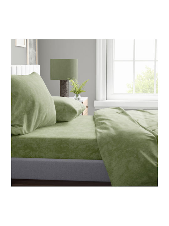 Dimcol Duvet Cover Queen 220x240 Shadow 24 Lime Green