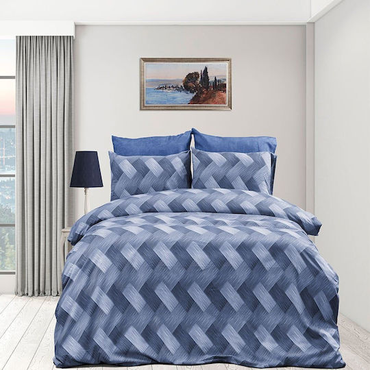 Dimcol Υπέρδιπλη 220x240cm Αλκμήνη 454 Blue