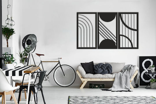 Decorațiune de Perete pentru Living 3D Imagine Dormitor Panou Deschis Geometrie 96x56