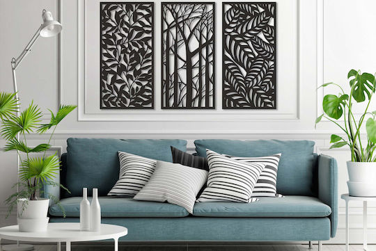 Wall Decoration Living Room 3D Picture Kitchen Openwork Panel Trees 58x90