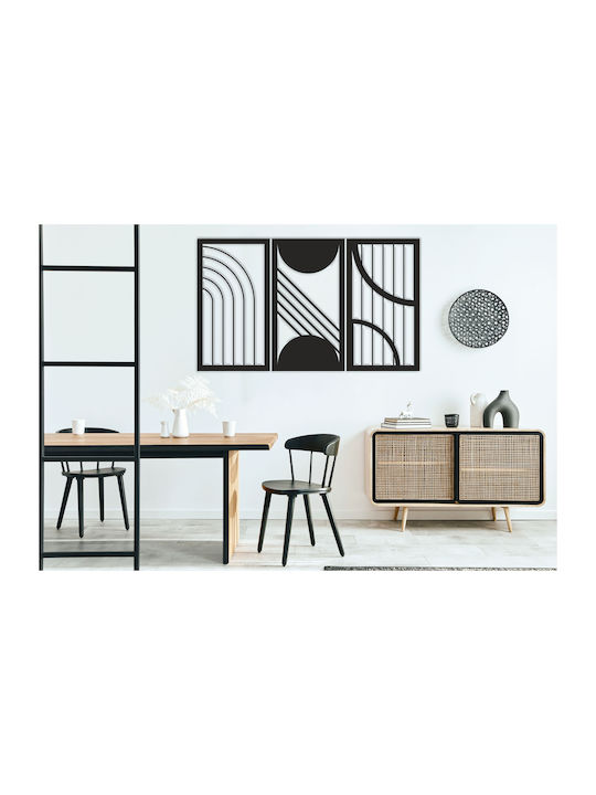 Decorațiune de Perete pentru Living 3D Imagine Dormitor Panou Deschis Geometrie 96x56