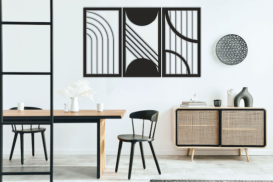 Decorațiune de Perete pentru Living 3D Imagine Dormitor Panou Deschis Geometrie 96x56