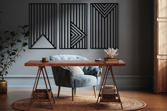 3D Wall Decoration Image Kitchen Dining Room Openwork Lines Panel 95x185