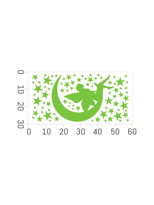 Decowalls Kids Glow-in-the-Dark Wall Sticker 30x60cm Decowalls Kids Glow-in-the-Dark Wall Sticker 30x60cm