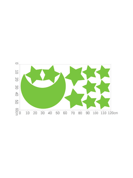 Decowalls Kinder Wandsticker Wand Leuchtend 60x120cm
