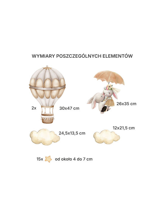 Decowalls Kinder Wandsticker Wand 50x100cm