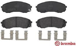 Brembo Disc Brake Pads Set Hyundai H-1 Cargo Travel Kia Carnival 2.2d 2.9d Front 63.0mm Height 165.0mm Width 18.0mm Thickness