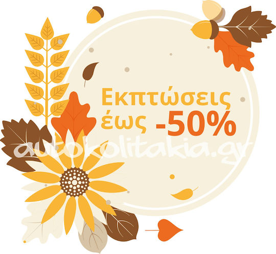 Sticker Reduceri de Toamnă 14 120cm X 110cm