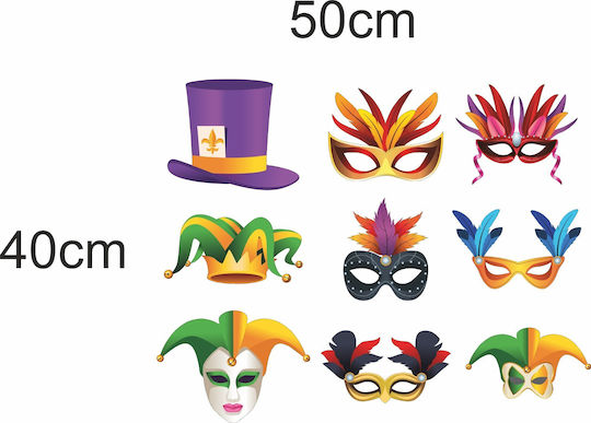 Halloween Sticker Set of 9 Stickers 80cm X 64cm
