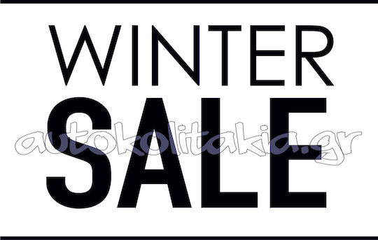 Winterverkaufsaufkleber Winter Sales 24 120cm x 63cm