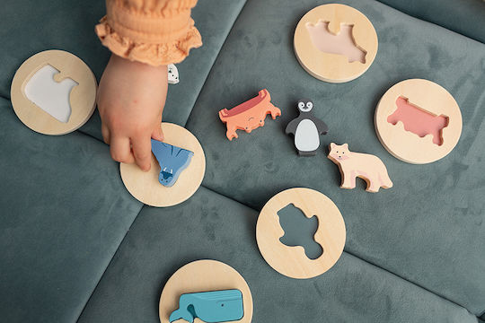 Ξύλινο Παιδικό Puzzle Σφηνώματα 6pcs BS Toys