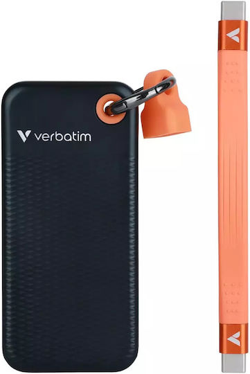 Verbatim Pocket USB 3.2 Hard Disk Extern SSD 2TB M.2 Negru / Portocaliu