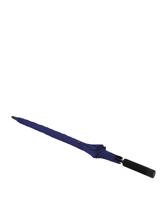 Knirps Umbrella with Walking Stick Blue