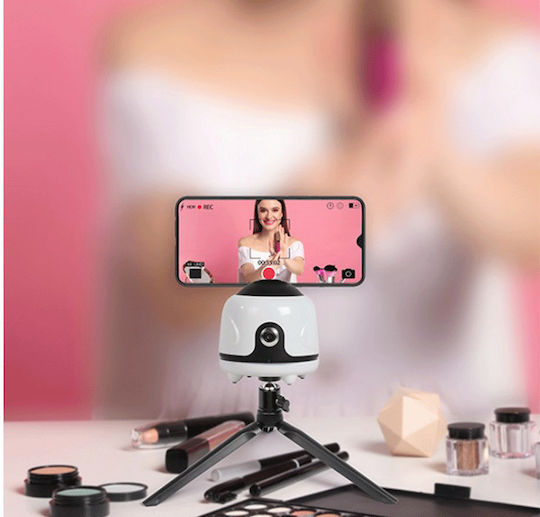Livoo Automatic Smart Tracker 360° Tea278 Βάση Κινητού Με Ανιχνευτή Κίνησης σε Λευκό χρώμα