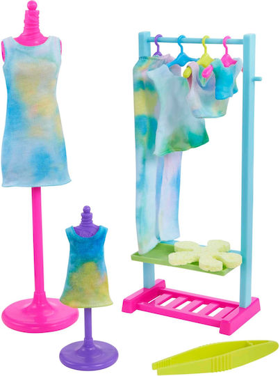 Barbie Color Reveal Neon Tie-dye Large Set Haine pentru păpuși Color Reveal pentru 3+ ani+ Ani