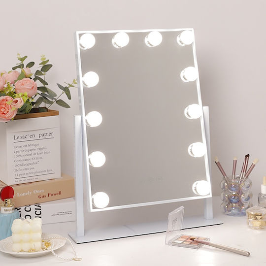 Makeup Mirror Hollywood with Light White